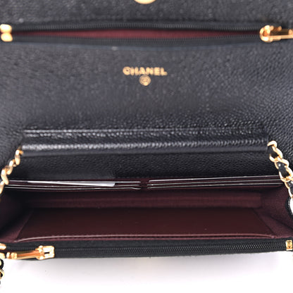 Chanel Caviar Quilted Wallet On Chain WOC Black 4 of 4