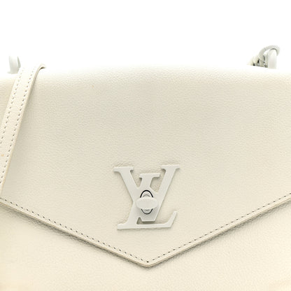 Louis Vuitton Soft Calfskin Mylockme Chain Bag BB White 8 of 16