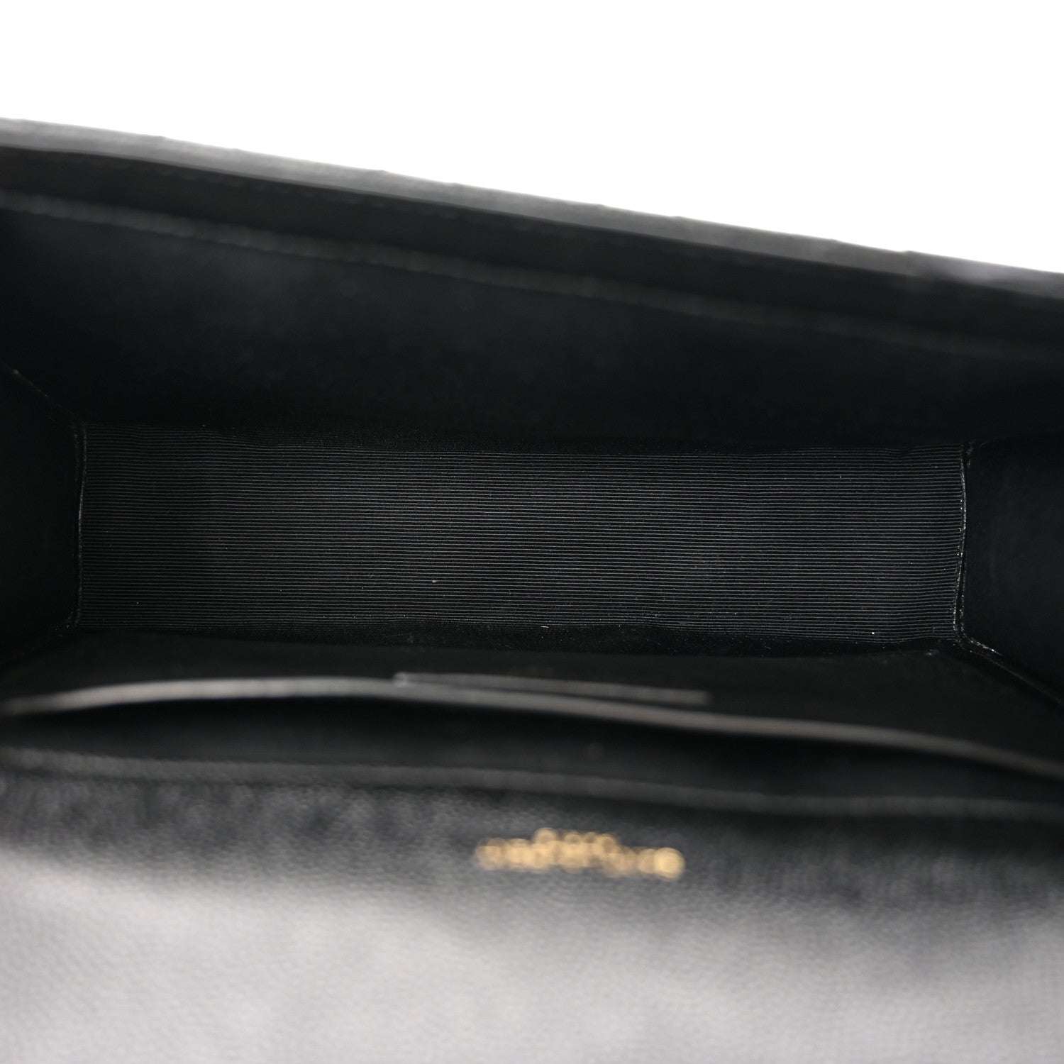Saint Laurent Grain De Poudre Textured Mixed Matelasse Triquilt Medium Monogram Satchel Black 5 of 11