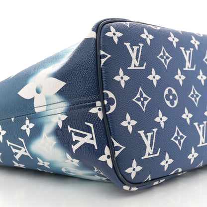 Louis Vuitton Monogram Escale Neverfull MM Blue 9 of 13