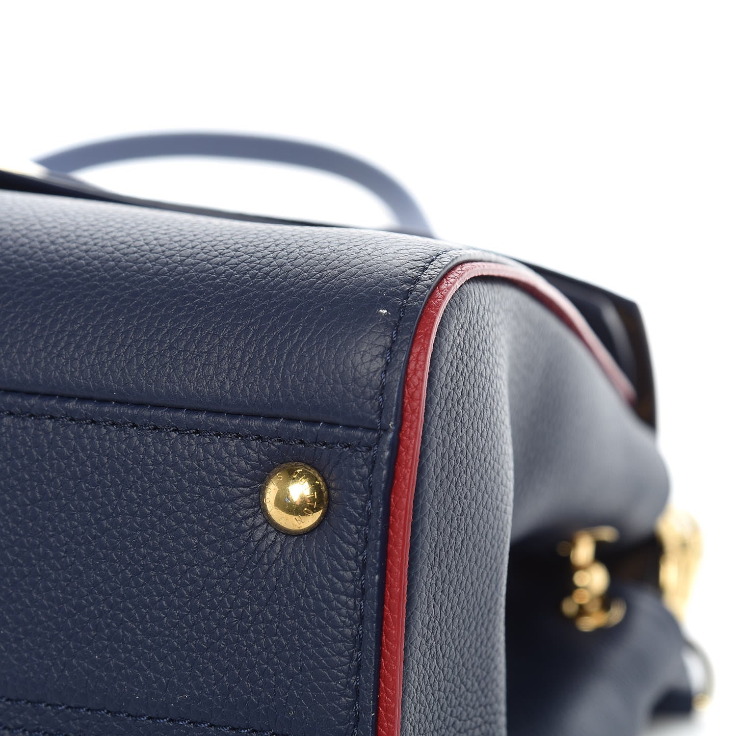 Louis Vuitton Grained Calfskin Monogram Double V Blue Marine 11 of 11