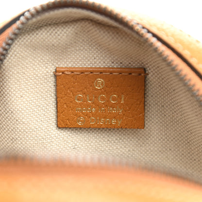 Gucci X DISNEY Mini Vintage GG Supreme Monogram Mickey Mouse Round Shoulder Bag Beige Vintage Sun Oil 6 of 12