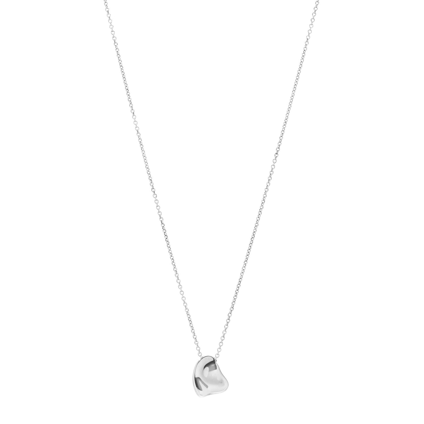 Sterling Silver 11mm Elsa Peretti Full Heart Pendant Necklace