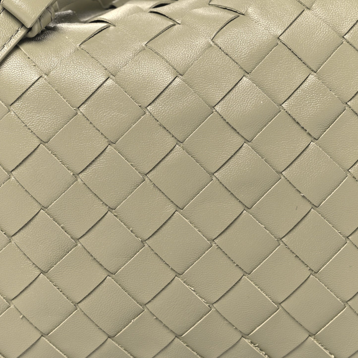 Calfskin Intrecciato Mini Hop Travertine