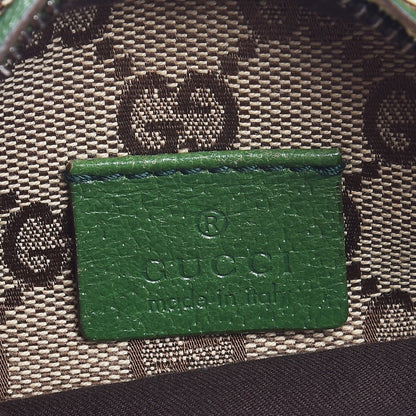Gucci GG Monogram Web Double Pocket Belt Bag Green 6 of 7