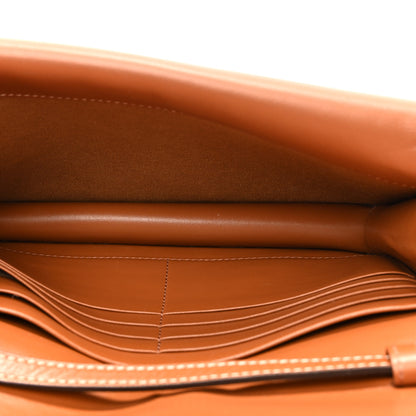 Celine Triomphe Canvas Lambskin Wallet On Strap Tan 5 of 21