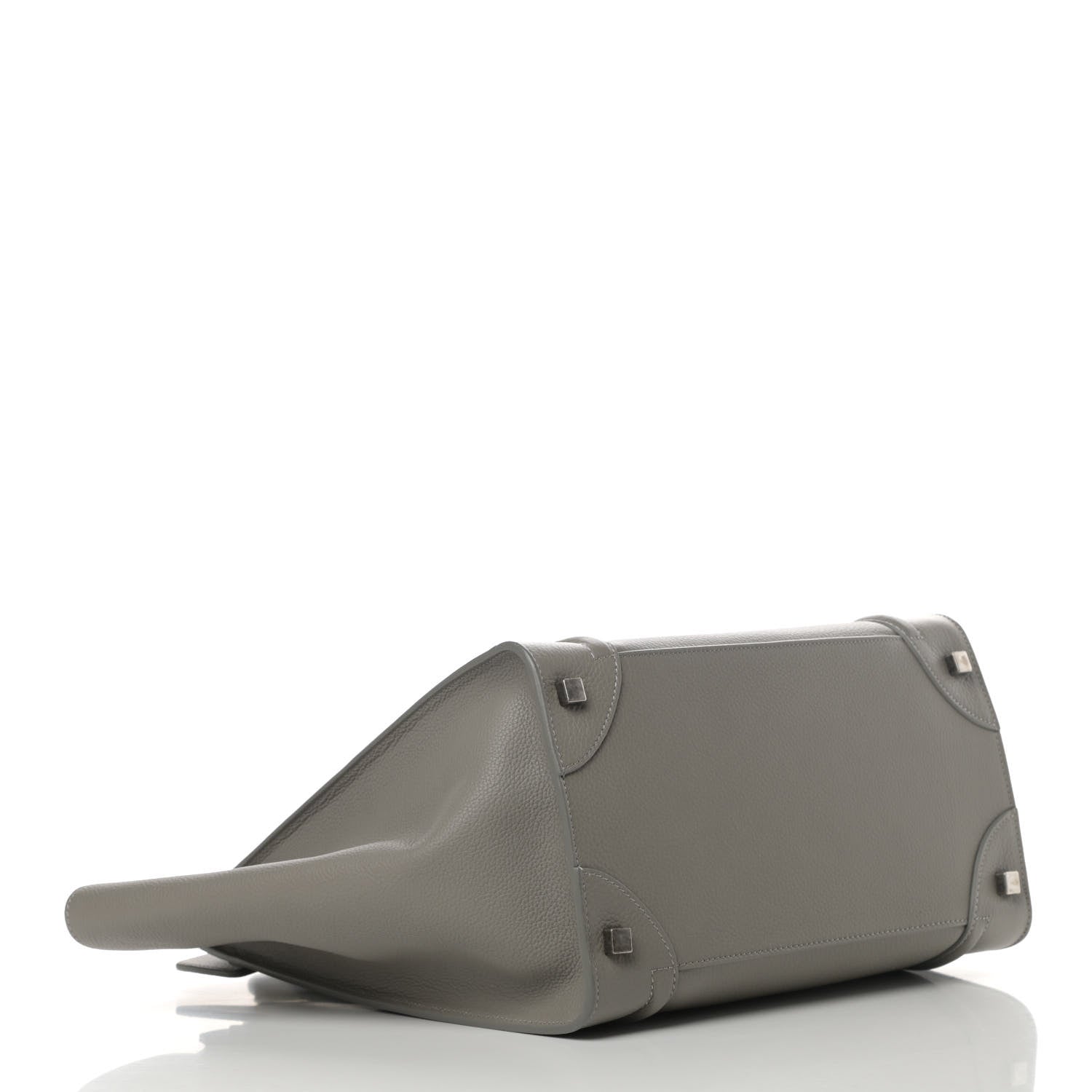 Celine Drummed Calfskin Mini Luggage Souris 3 of 4