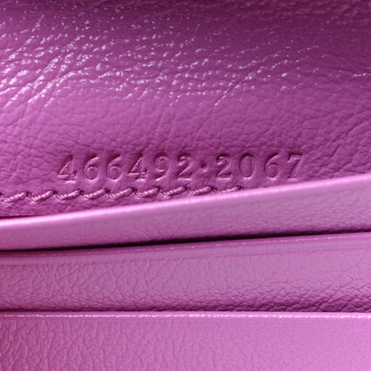 Gucci Monogram Multicolor Matelasse Diagonal GG Marmont Card Case Wallet Green Blue Yellow Candy Mousse 7 of 8