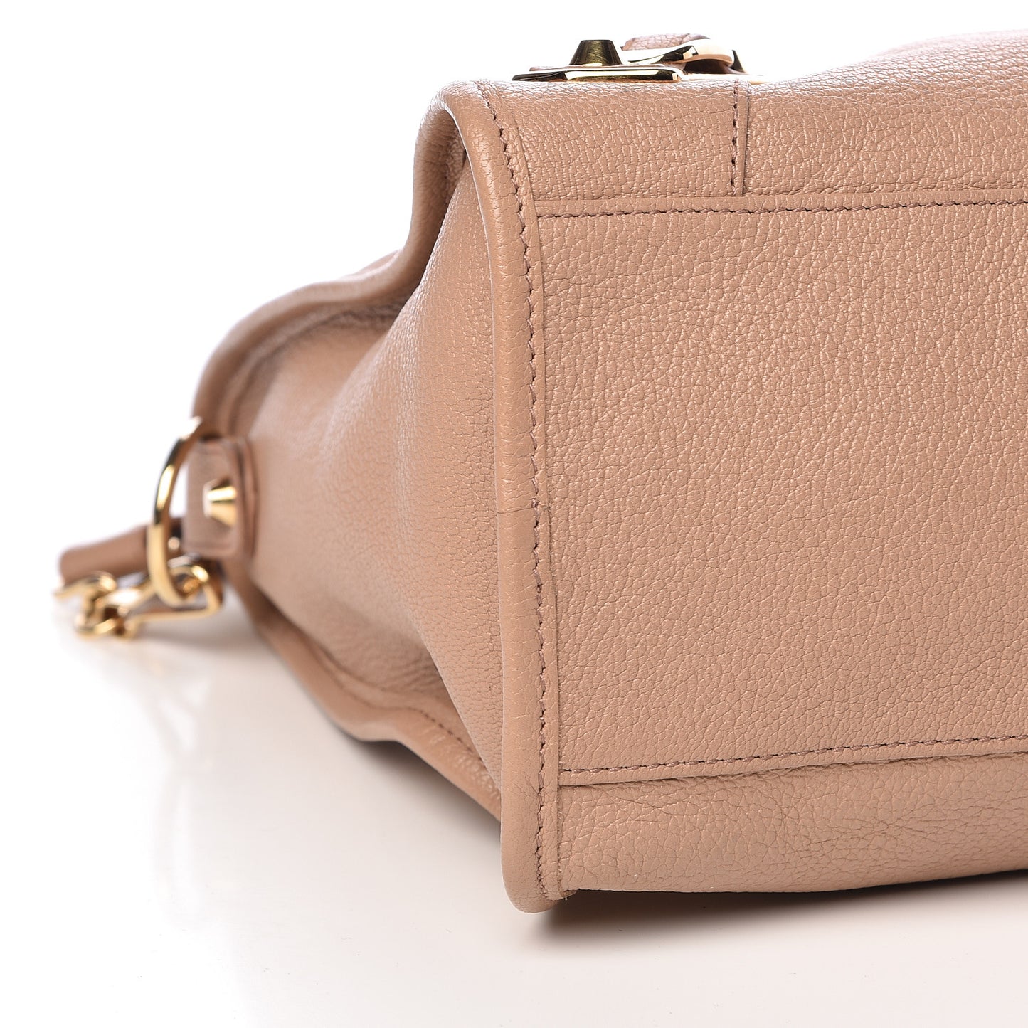 Chevre Gold Metallic Edge Hardware City Rose Des Sables