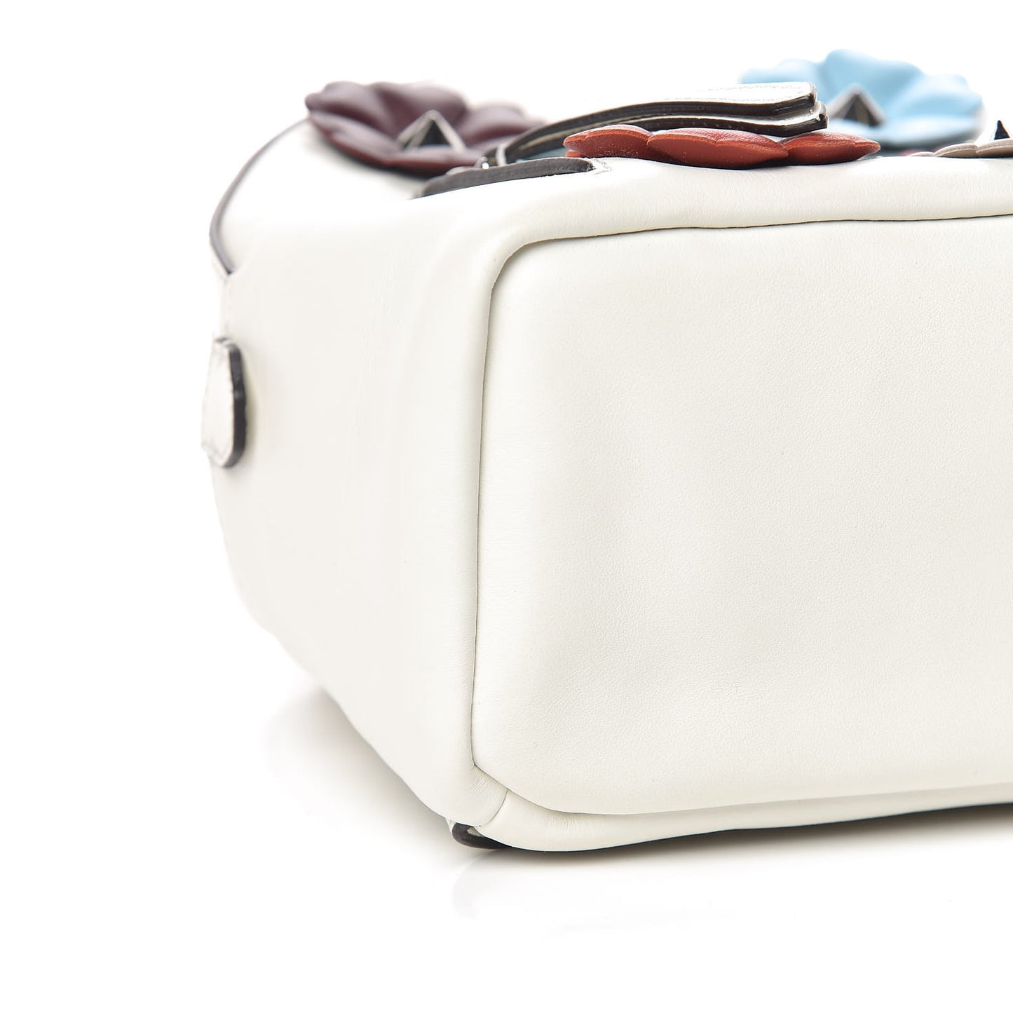 Vitello Century Nappa Flowerland Studded Mini Backpack White Ice Multicolor