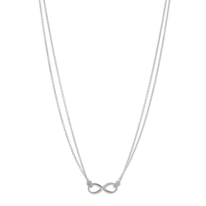Tiffany Sterling Silver Infinity Pendant Necklace 1 of 4