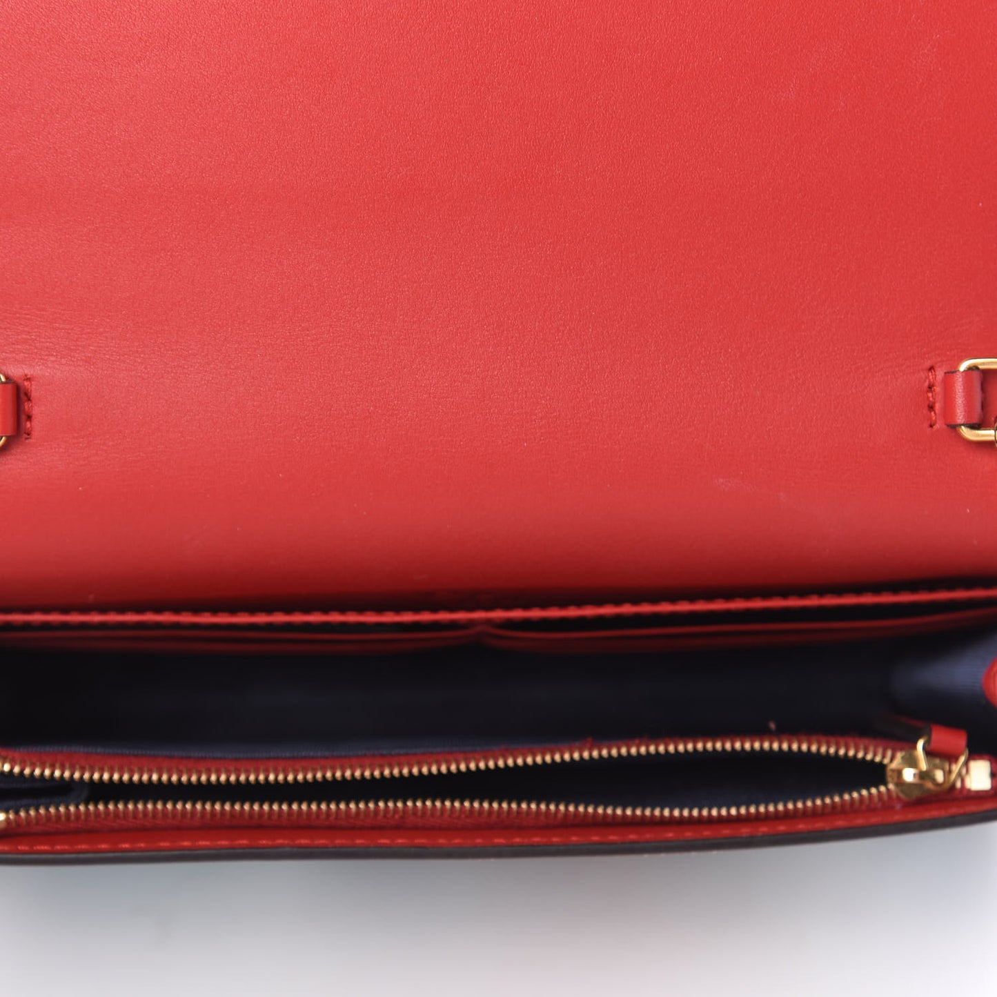 GG Supreme Monogram Blooms Chain Wallet Blue
