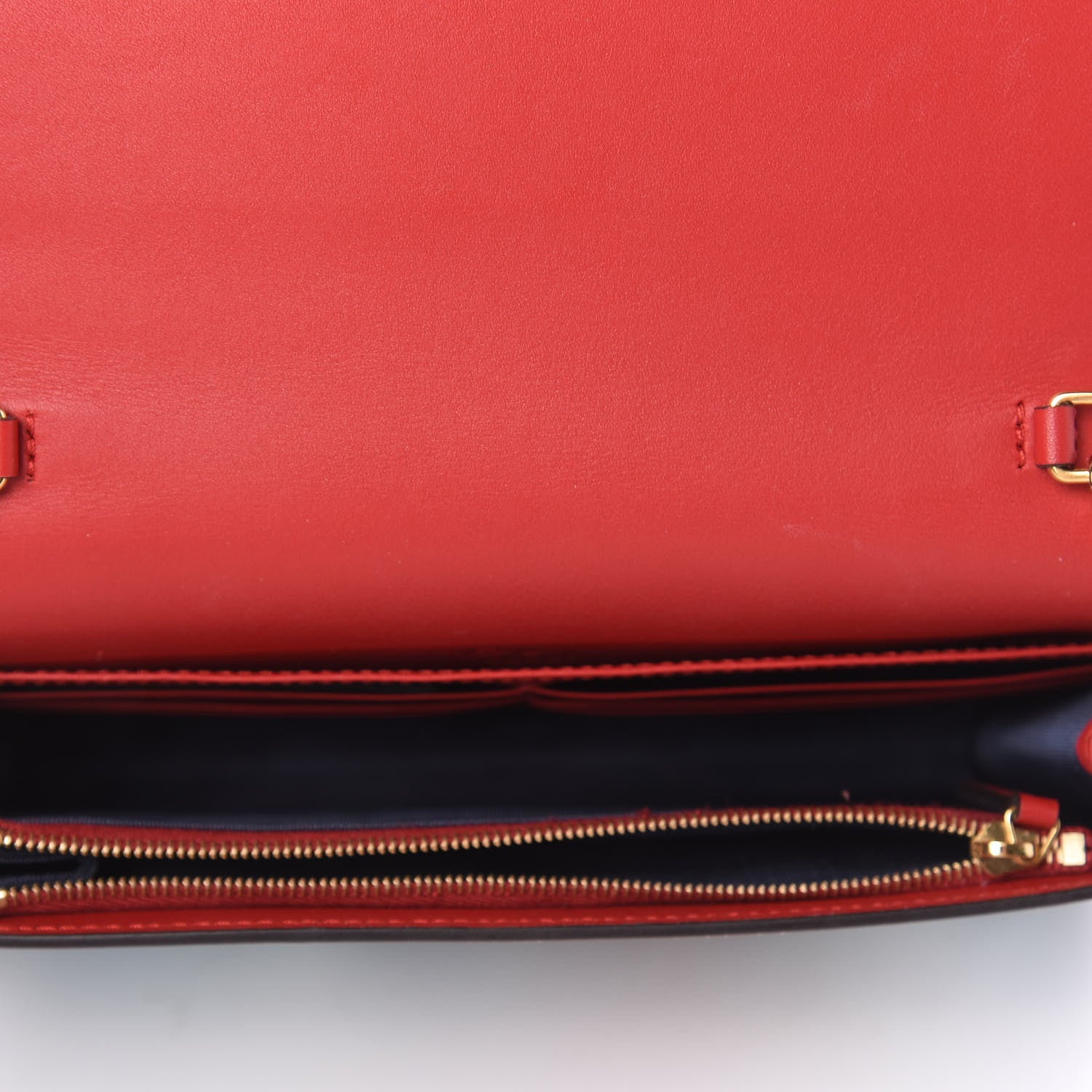 Gucci GG Supreme Monogram Blooms Chain Wallet Blue 5 of 9