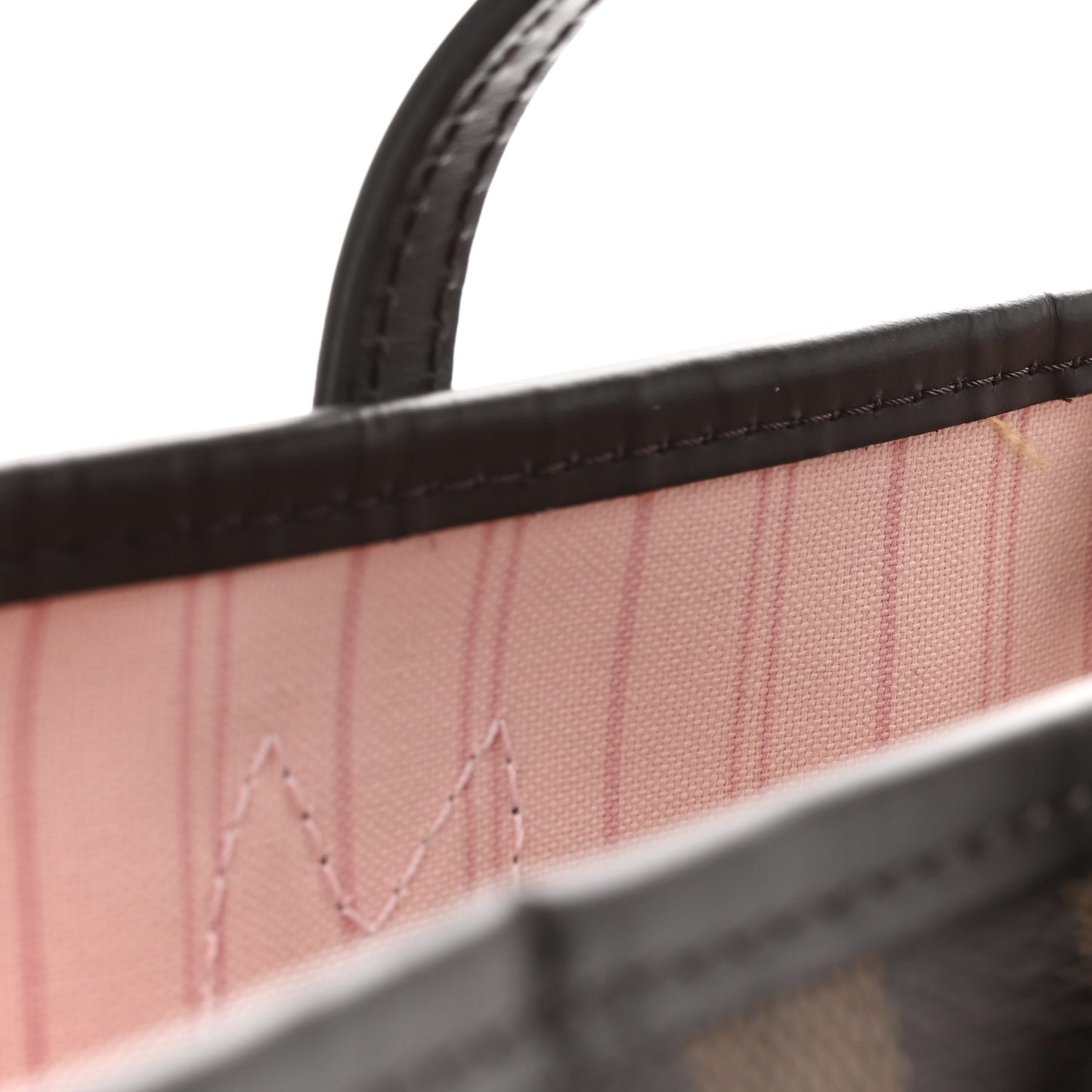 Damier Ebene Neo Neverfull MM Rose Ballerine