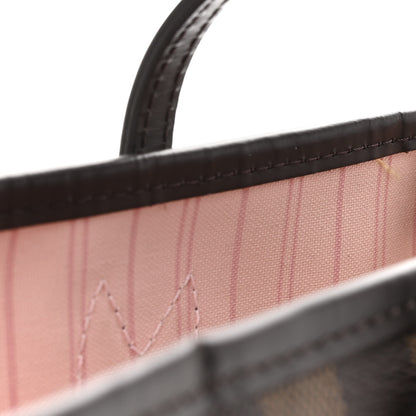 Louis Vuitton Damier Ebene Neo Neverfull MM Rose Ballerine 12 of 16