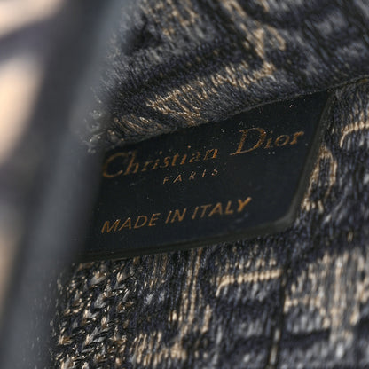 Christian Dior Oblique Mini Book Tote Blue Multicolor 6 of 11