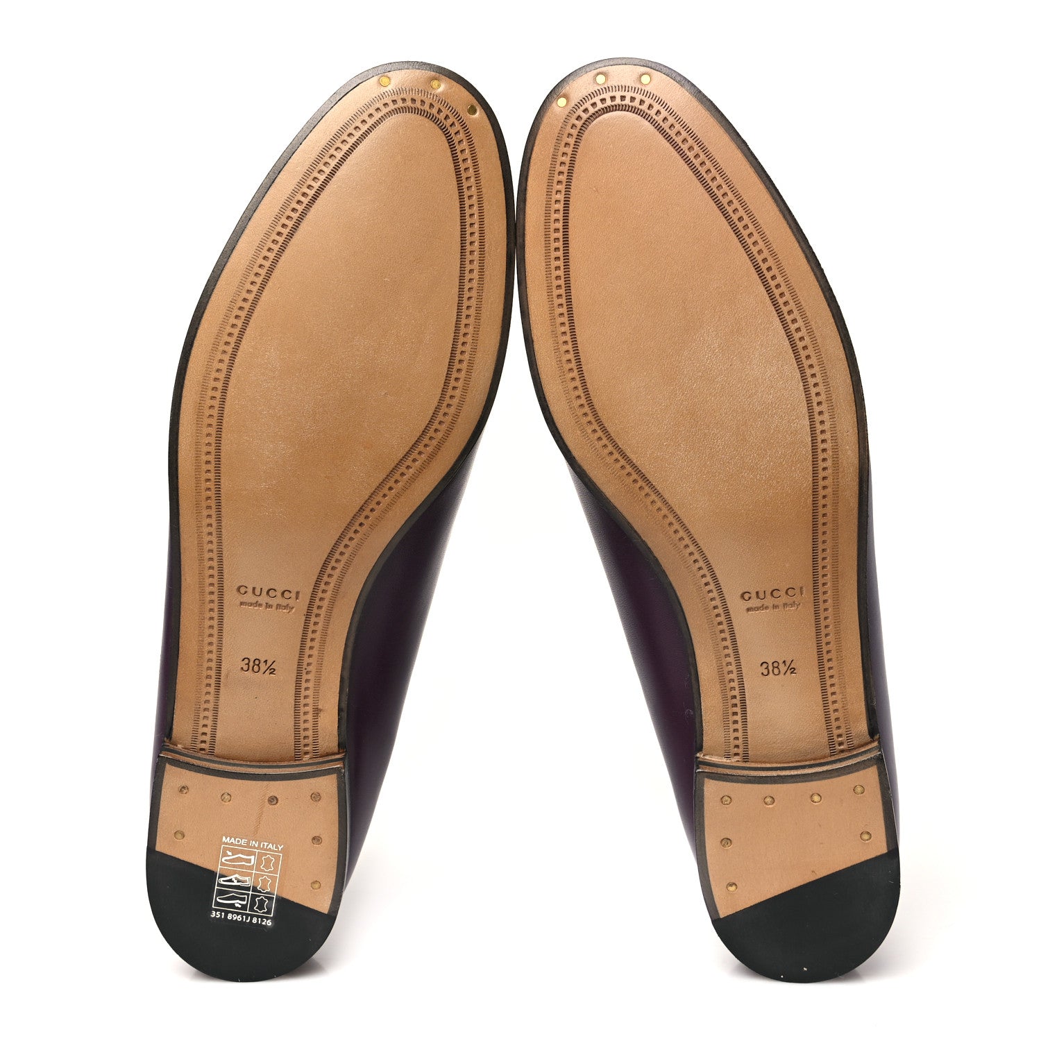 Gucci Calfskin Womens Jordaan Horsebit Loafers 38.5 Rosso Ancora 6 of 10