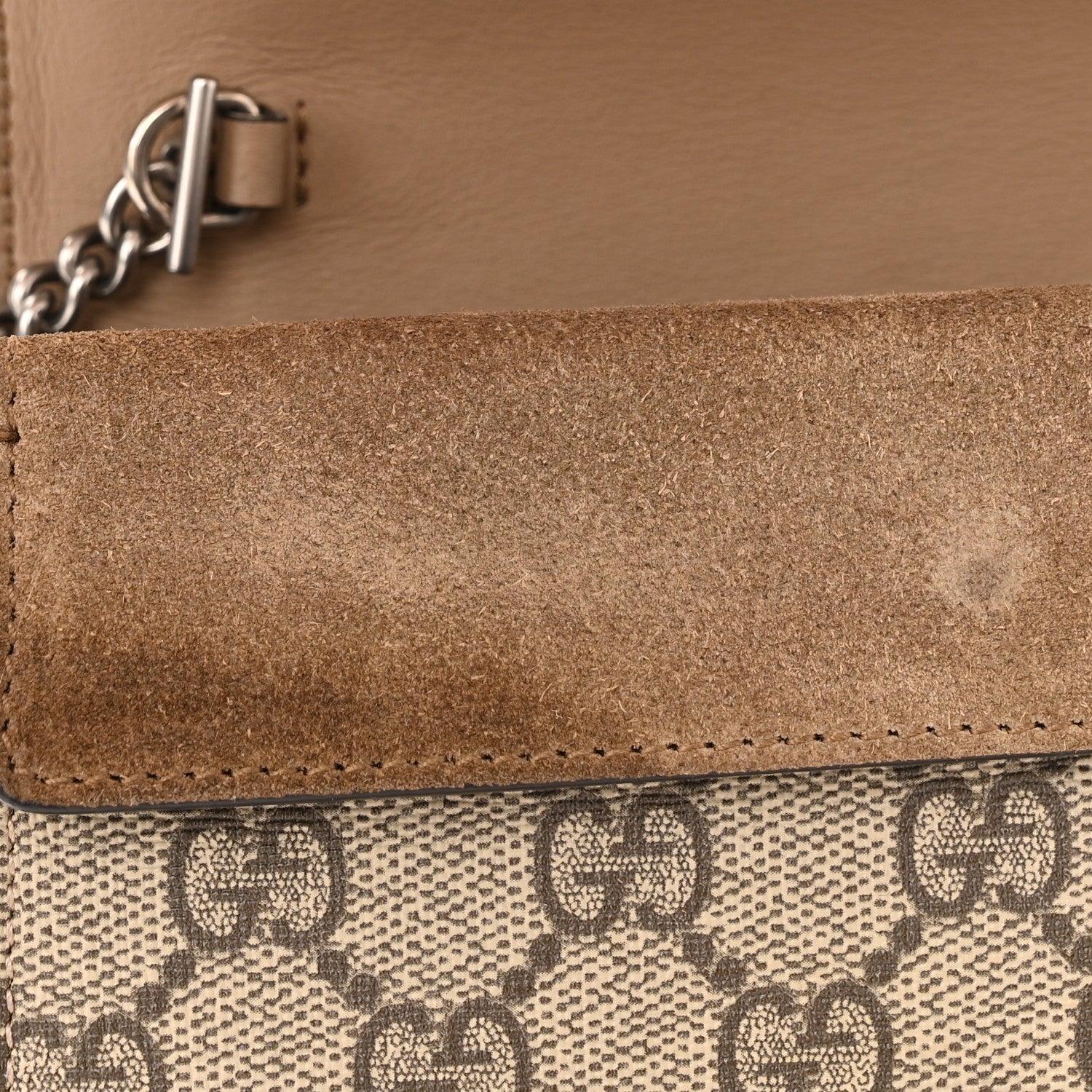 Gucci GG Supreme Monogram Super Mini Dionysus Shoulder Bag Taupe 10 of 10