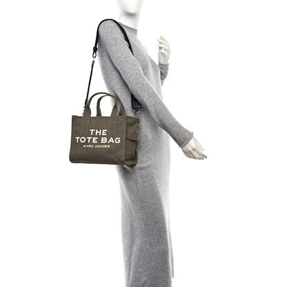 Marc Jacobs MARC JACOBS Cotton Canvas Small The Traveler Tote Bag Slate Green 2 of 8