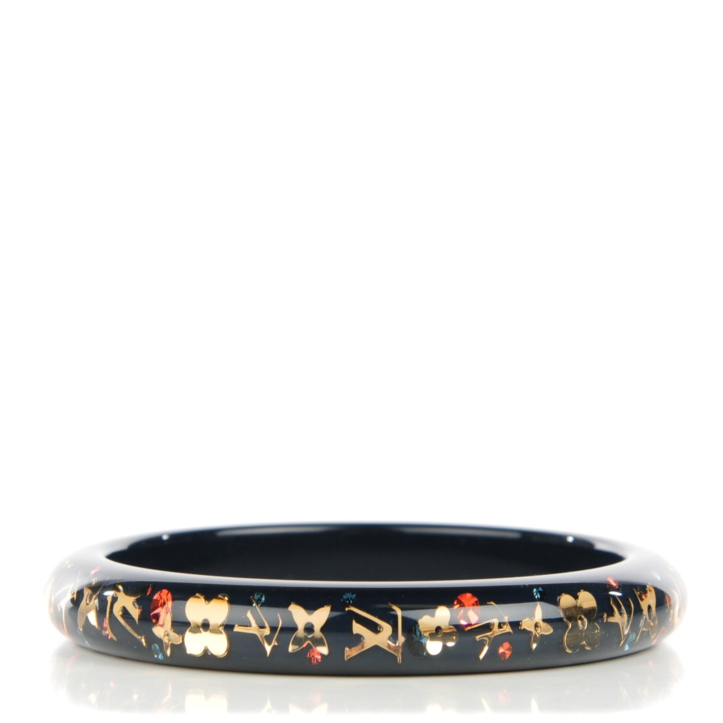 Resin Swarovski Medium Inclusion Bracelet PM Navy