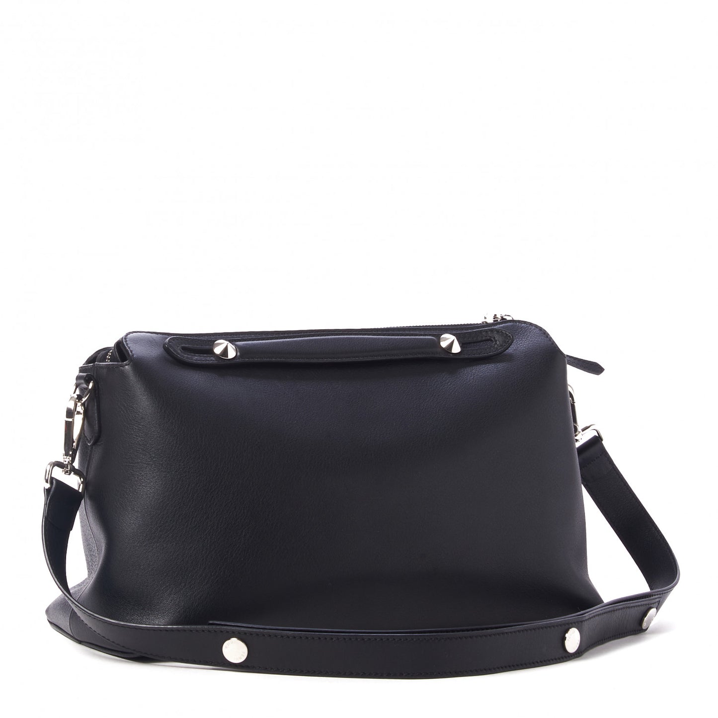 Vitello Dolce Marmol Large By The Way Boston Bag Black