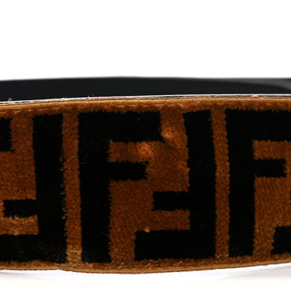 Fendi Velvet Tapestry FF Strap You Tobacco 5 of 5