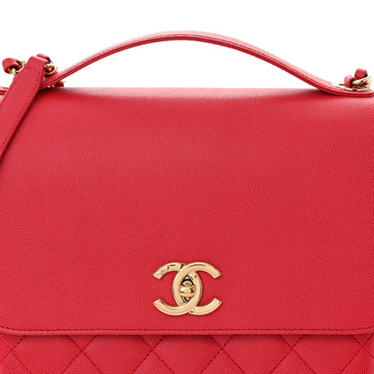 Chanel Caviar Quilted Large Business Affinity Flap Red 8 of 10