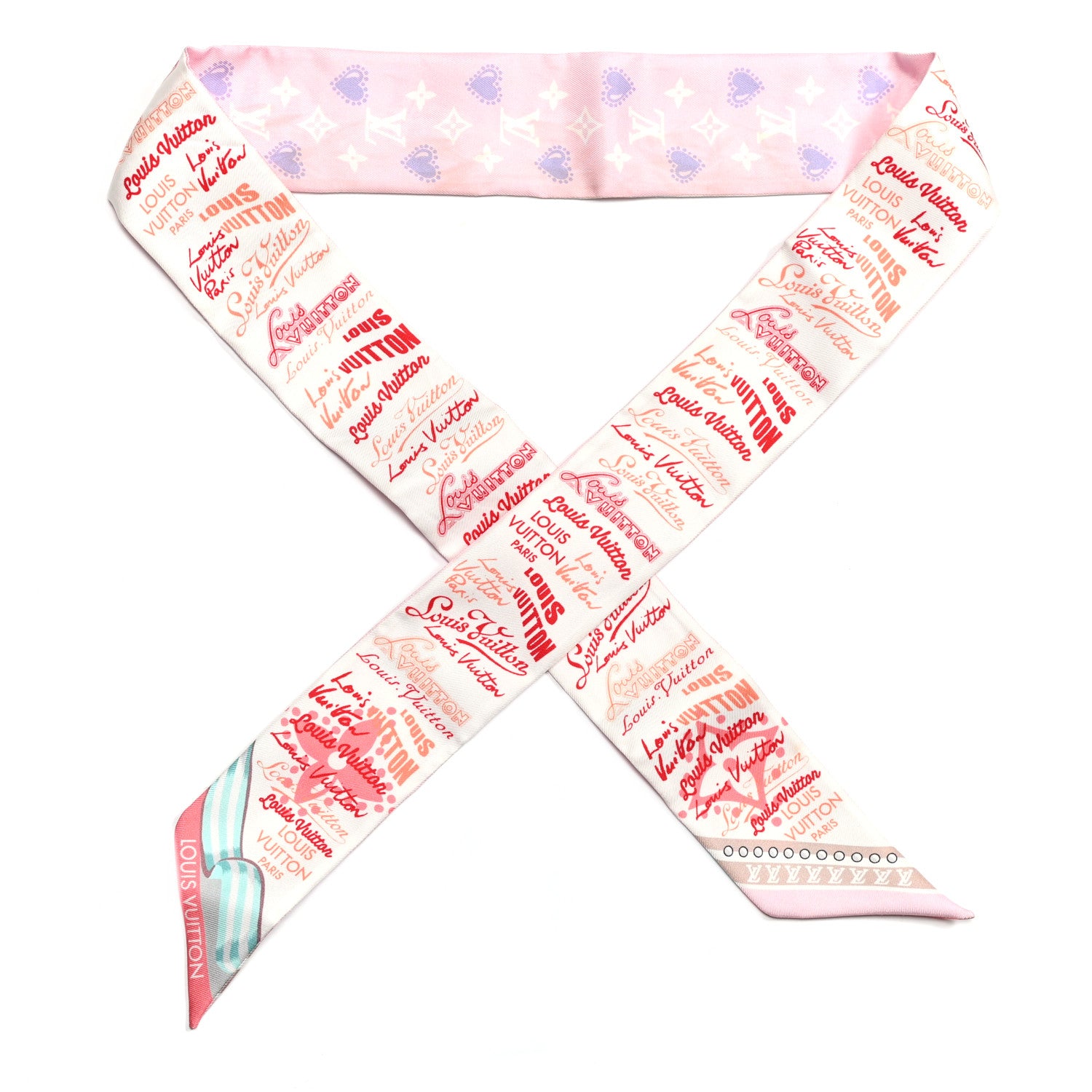 Louis Vuitton Silk Monogram I LV U BB Bandeau Rose 1 of 3