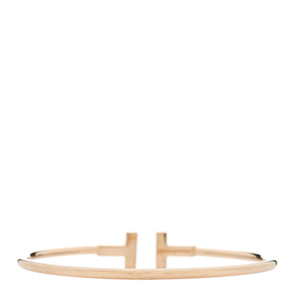 Tiffany 18K Yellow Gold T Wire Bracelet 2 of 4
