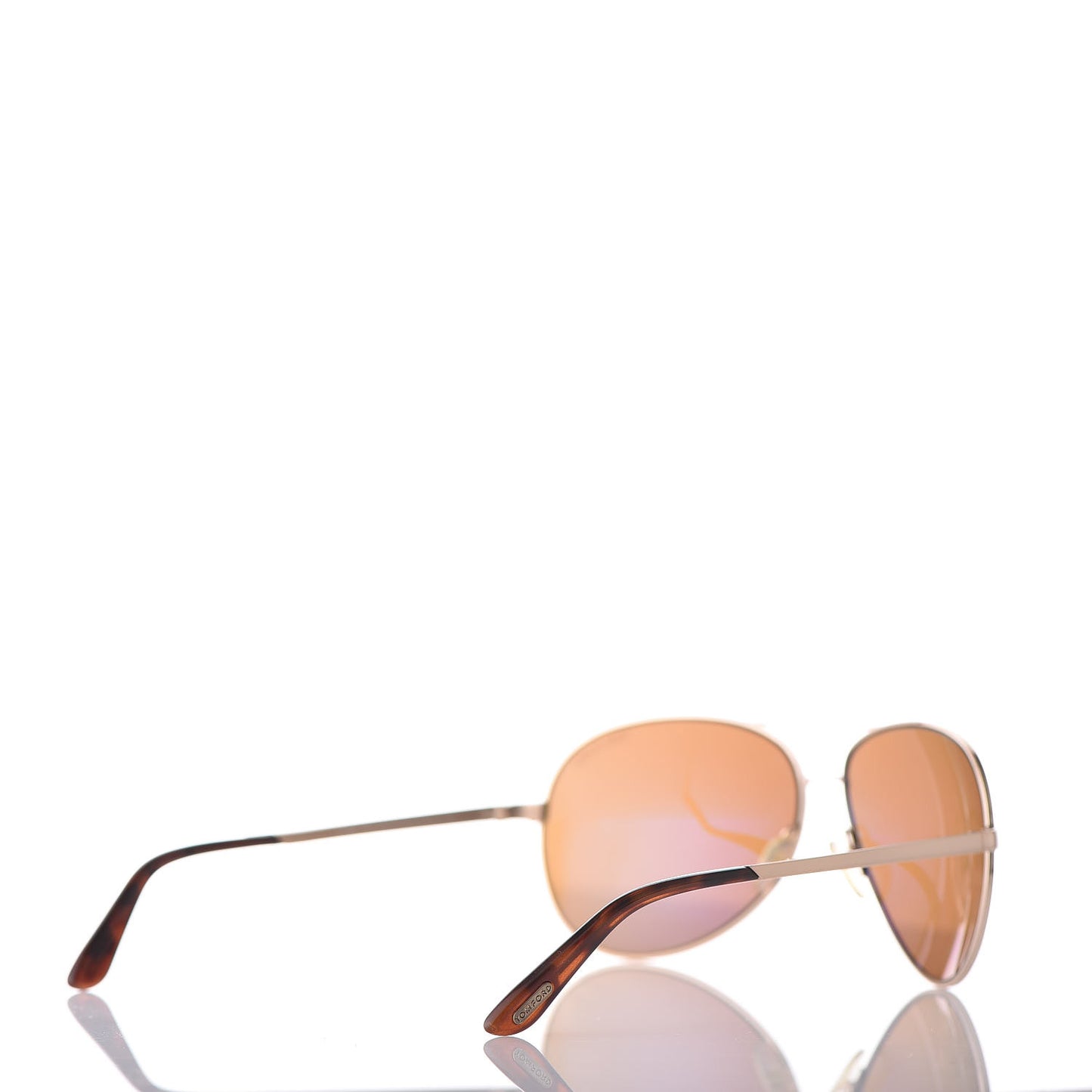 Metal Polarized Charles Aviator Sunglasses TF35 Gold