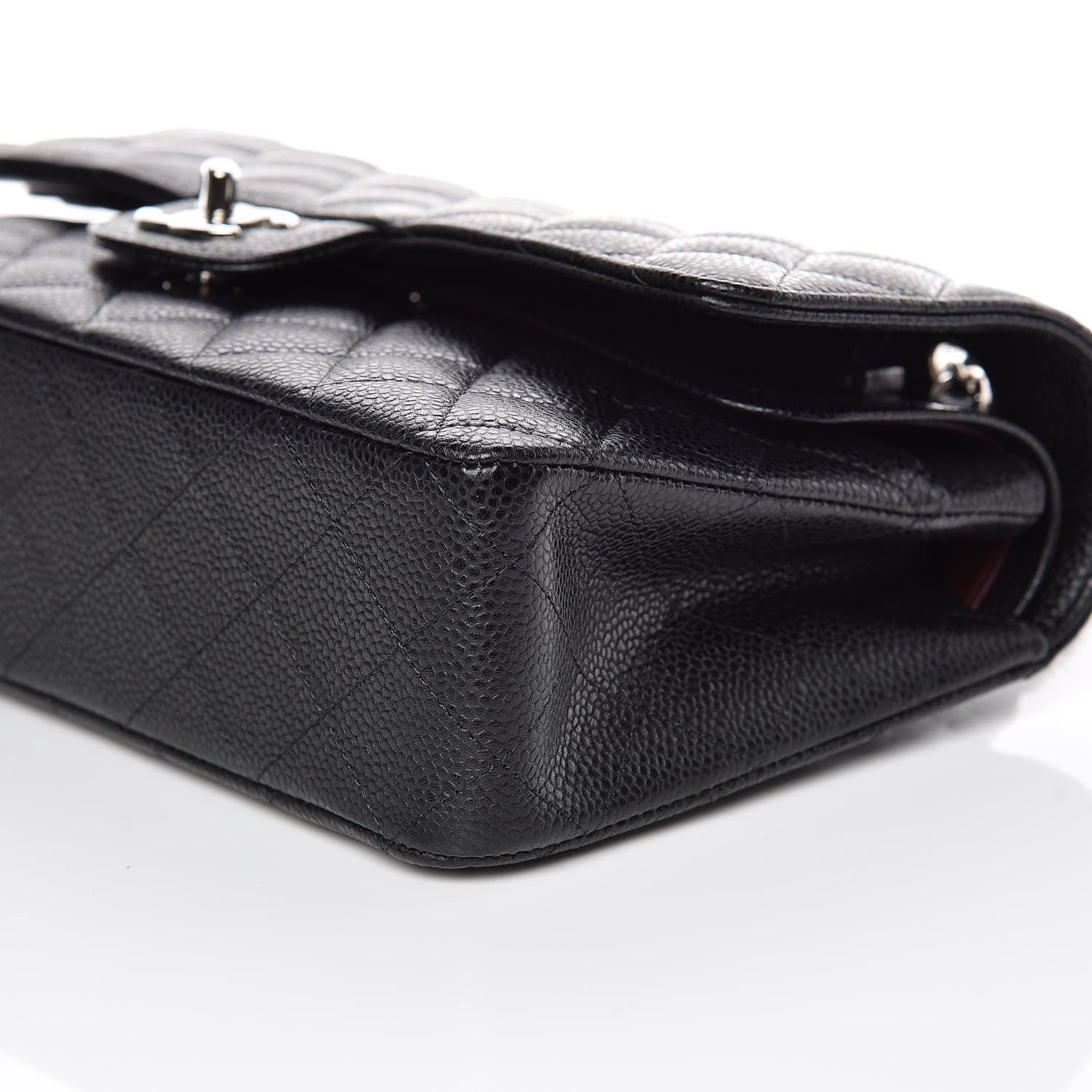 Chanel Caviar Quilted Medium Double Flap Black 6 of 10