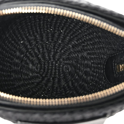 Chloe X MIFUKO Raffia Calfskin Mini Chain Basket Black 5 of 9