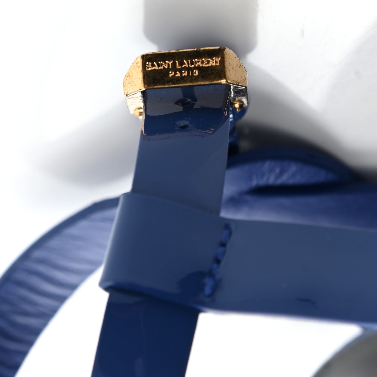 Patent Tribute 105 Platform Sandals 35.5 Royal Blue
