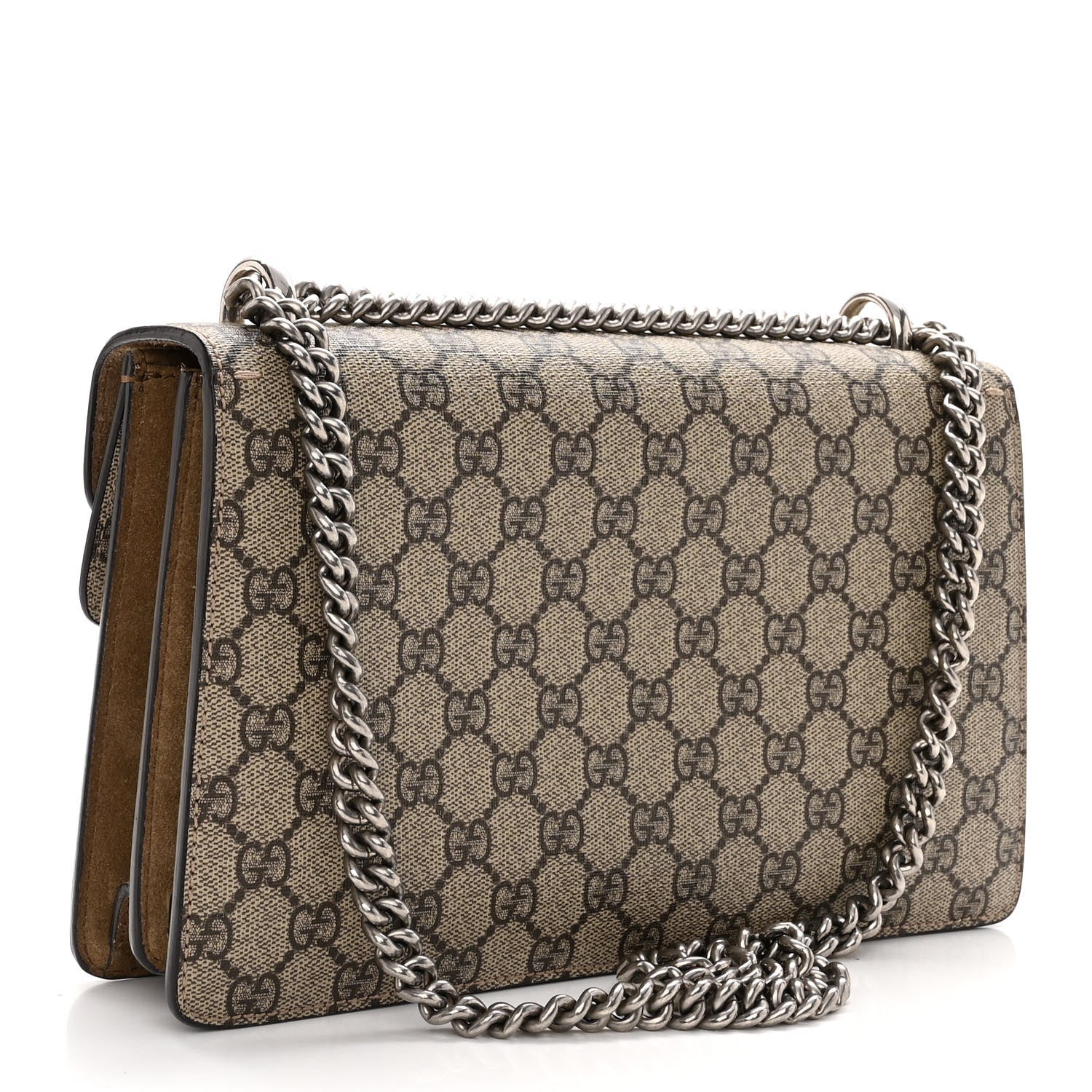 Gucci GG Supreme Monogram Small Dionysus Shoulder Bag Taupe 2 of 10