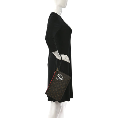 Louis Vuitton Monogram World Tour Neverfull MM GM Pochette 3 of 11