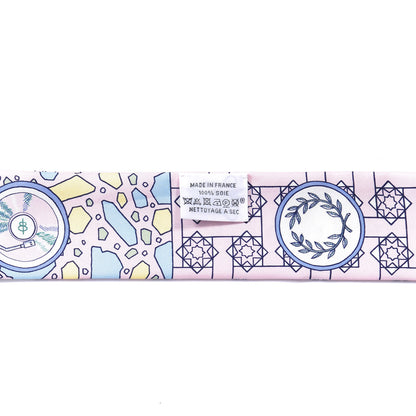 Hermes Silk La Danse Des Amazones Twilly Rose Pale Bleu Jaune 2 of 4