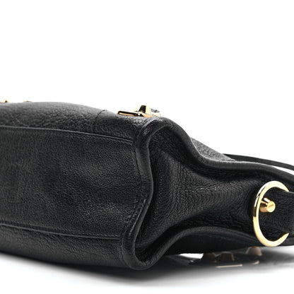 Balenciaga Chevre Gold Metallic Edge Hardware Mini City Black 8 of 9