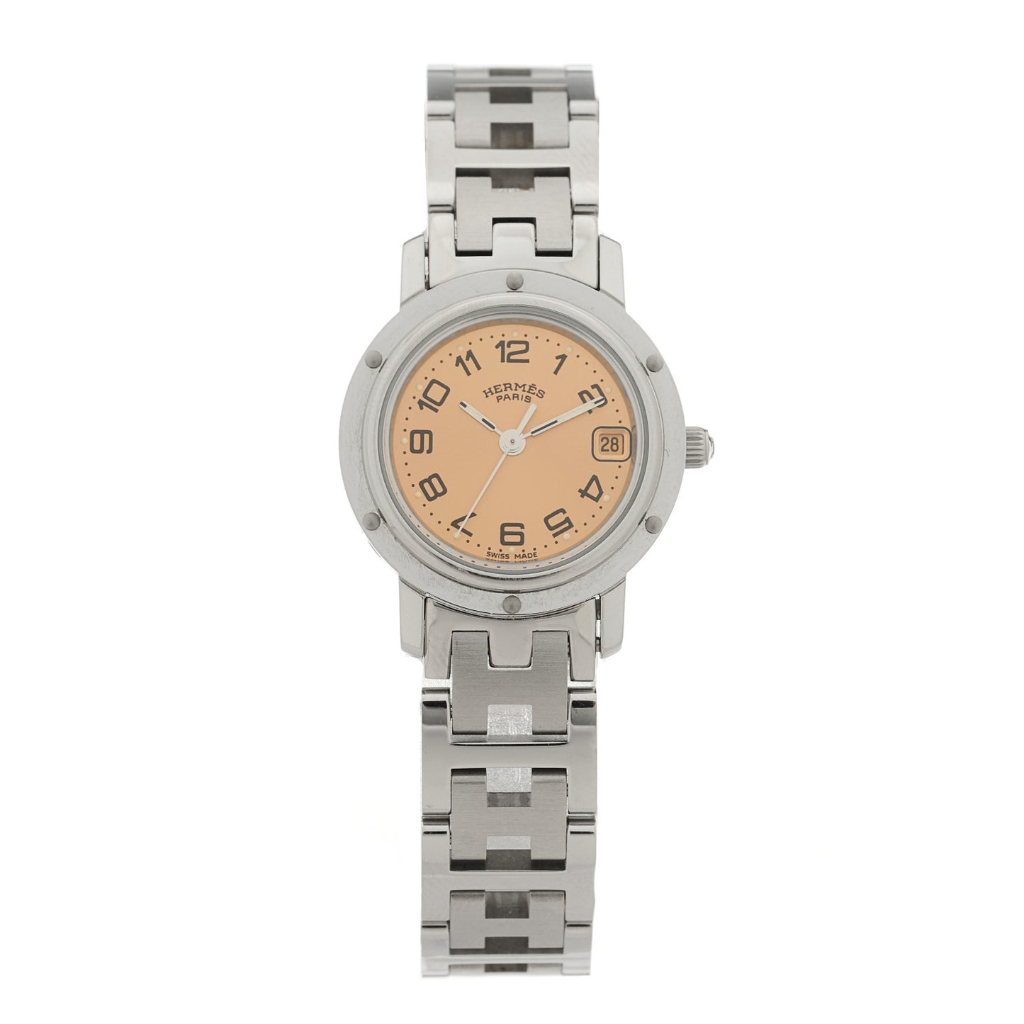 Stainless Steel 24mm Clipper Quartz Watch Pink