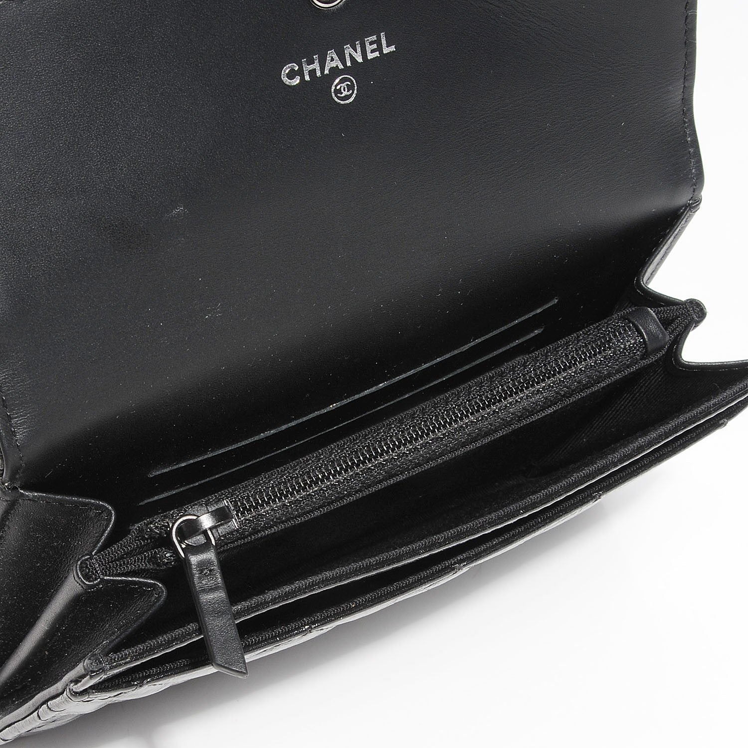 Chanel Glazed Calfskin Quilted Reissue Small Flap Wallet Black 5 of 9