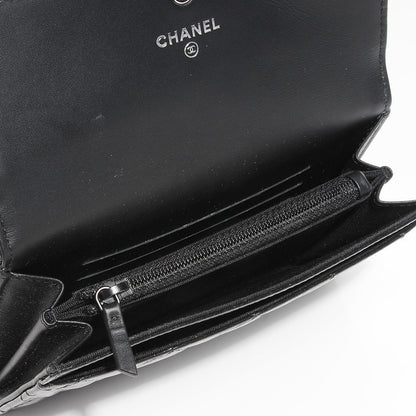Chanel Glazed Calfskin Quilted Reissue Small Flap Wallet Black 5 of 9