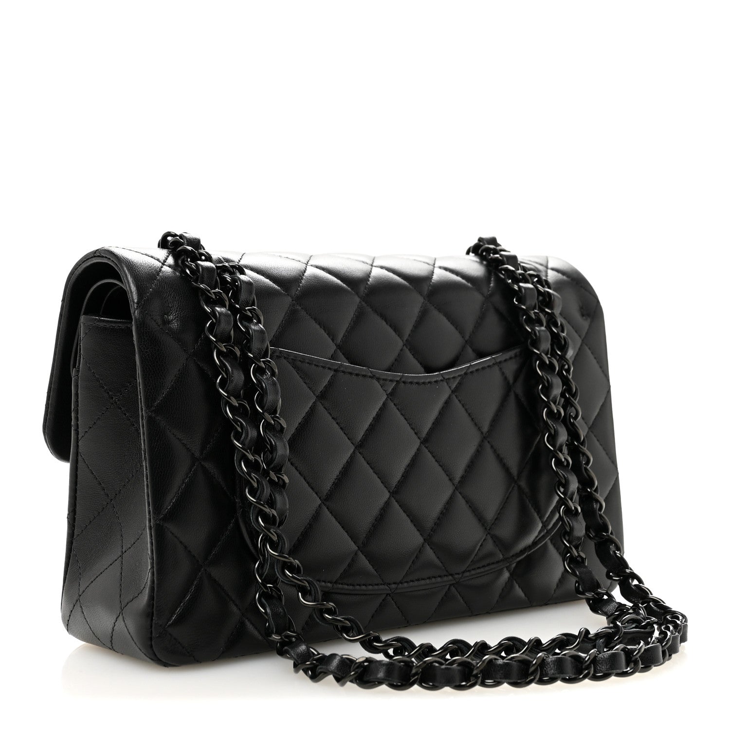 Chanel Lambskin Quilted Small Double Flap So Black 3 of 11