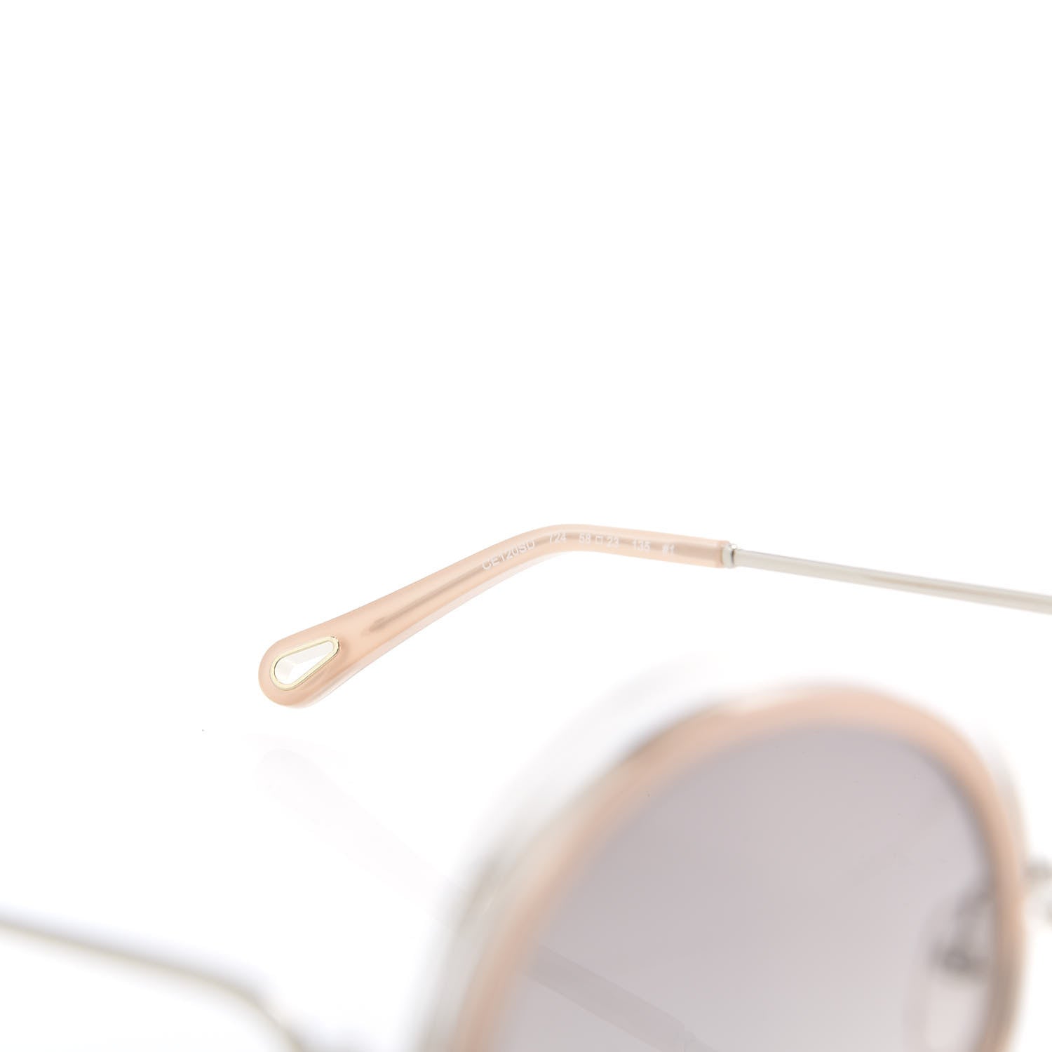 Chloe Oversized Round Carlina Sunglasses CE120S Peach Pink 5 of 8