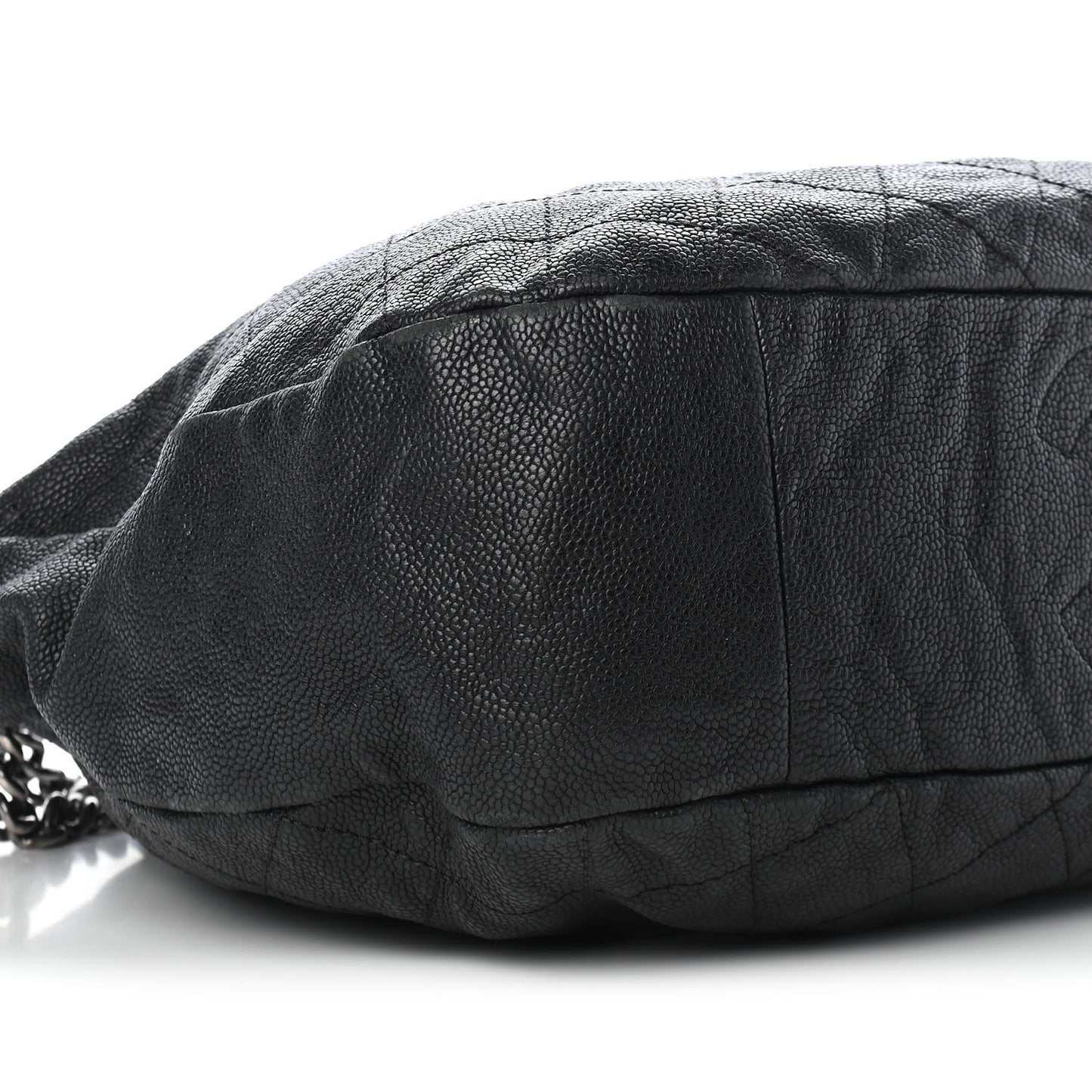 Caviar Quilted Simply CC Hobo Black