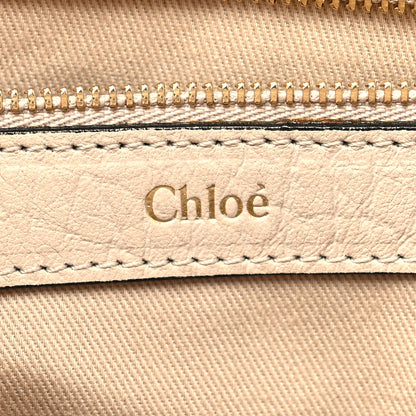 Chloe Grained Calfskin Medium Sally Flap Bag Cream 8 of 13