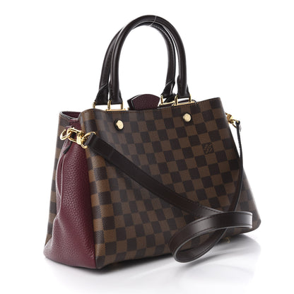 Louis Vuitton Damier Ebene Cuir Taurillon Brittany Bordeaux 3 of 11