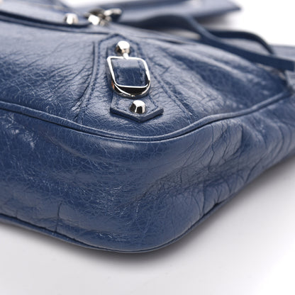 Balenciaga Agneau Classic Hardware Silver Hardware Hip Bleu Profond 9 of 9