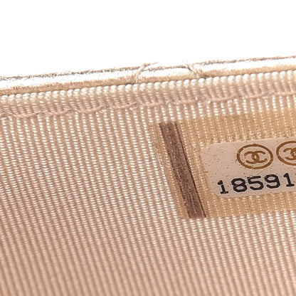 Chanel Lambskin Quilted Wallet On Chain WOC Light Gold 8 of 19