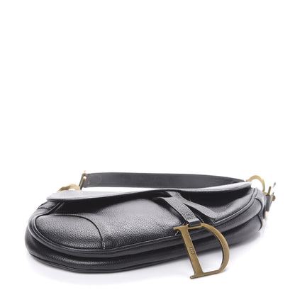 Christian Dior Calfskin Saddle Bag Black 4 of 14
