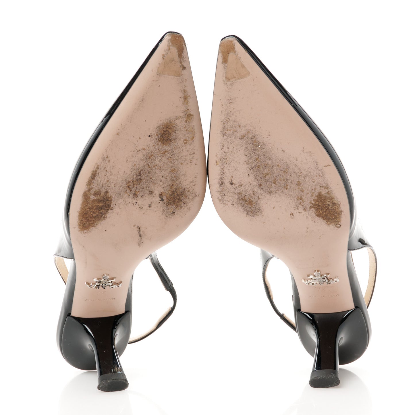 Patent Logo Slingback Pumps 37 Black