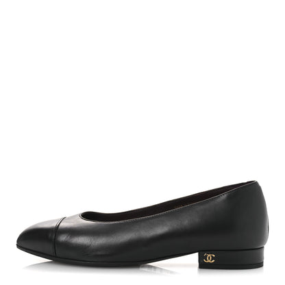Chanel Lambskin Cap Toe CC Uniform Pumps 36 Black 1 of 11